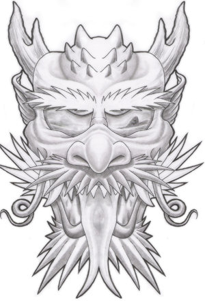 dragon tattoo sketches. Japanese Dragon Tattoo Ideas