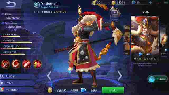 Guide Yi Sun Shin, Build, Skill, Ability, Set Emblem Yang Cocok, Hingga Tips Menggunakannya