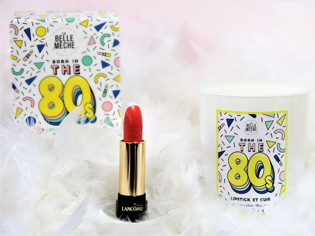 avis Born In The 80's - Lipstick et Cuir de La Belle Mèche , blog bougie, blog parfum, blog beauté