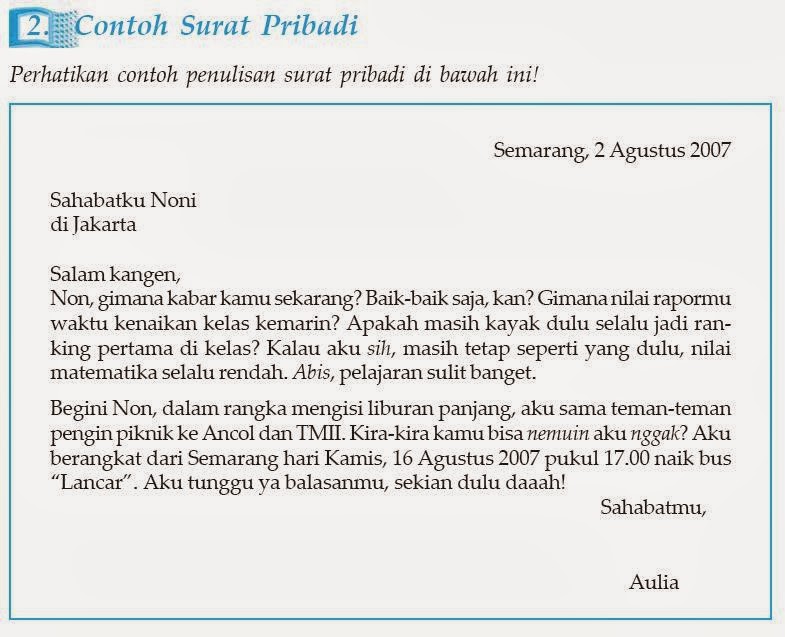 Contoh Surat Pribadi Pdf - 28 images - Contoh Surat 