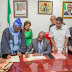  Breaking: Governor Obaseki signs CDA Bill into law, meets with Oba Ewuare II [photos]