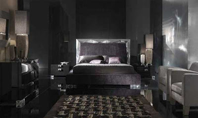 Black Contemporary Bedroom Furniture on Designs  Alux Modern Black Bedroom Furniture Design From Elite