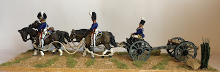 28mm Front Rank British Horse Artillery Gun and Limber Team