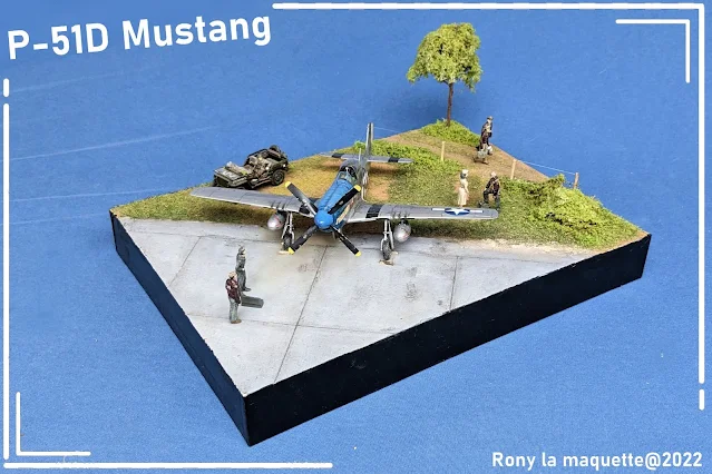 Diorama pour un P-51D Mustang
