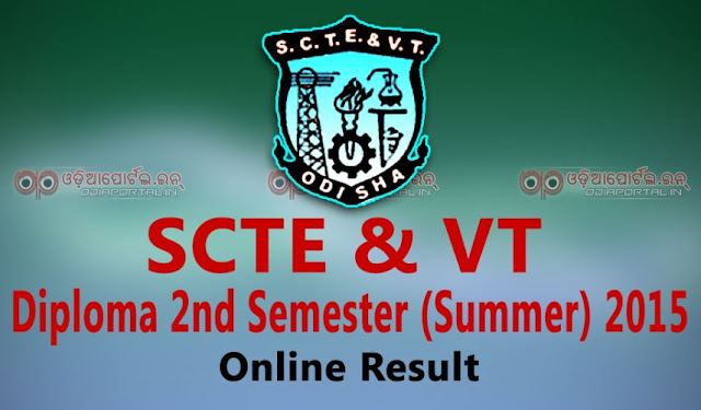 State Council for Technical Education & Vocational Training odisha scte vt stet vt sctvt odisha result diploma semester 2nd second summer new course 2015 2016 Examination SCTEVT Odisha Result: Check Online Diploma 2nd Semester (Summer) 2015