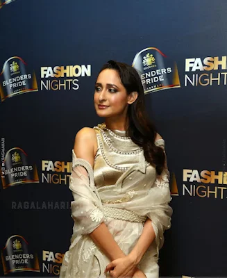 Pragya Jaiswal Saree Stills at Blenders Pride Fashion Nights