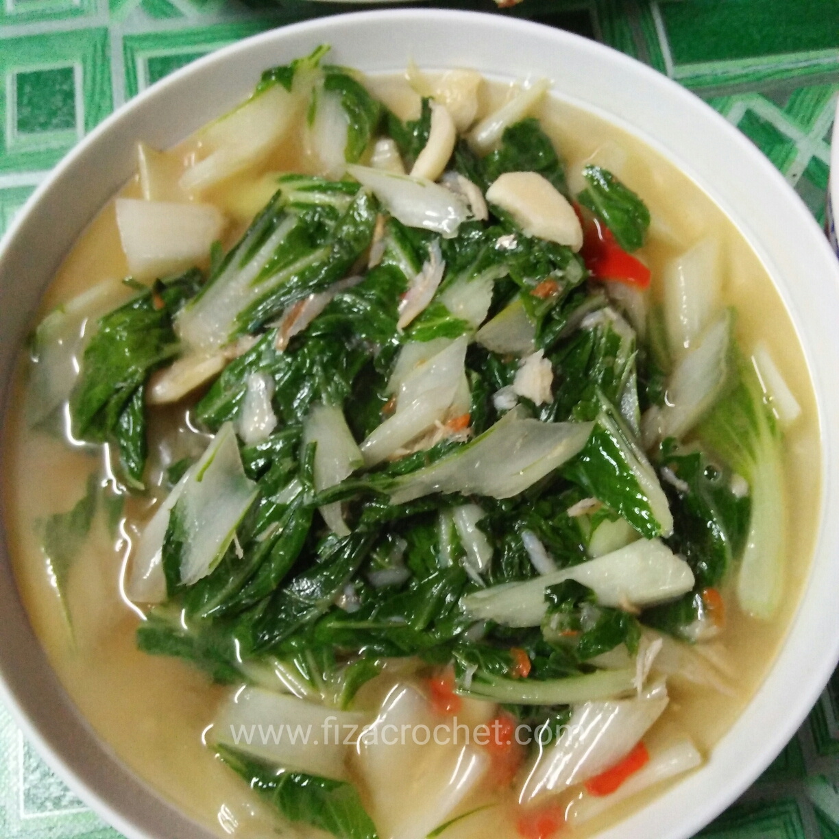 Sayur sawi putih masak tumis