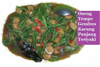 Oseng Tempe Gembus Kacang Panjang Teriyaki 