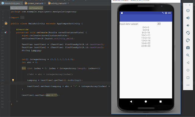 Tutorial Array Pada Bahasa Java di Android