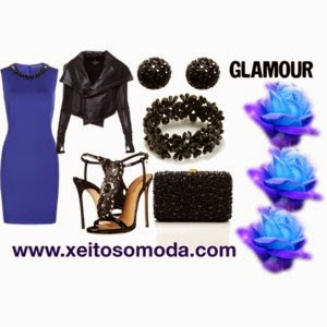 imagen look vestido azul clein