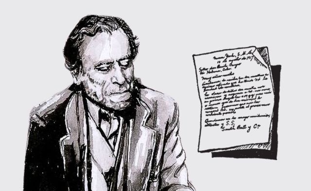 carta de Bukowski tras la muerte de su esposa en 1962