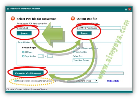  Karena kita butuh untuk teks yang ada dalam file pdf semoga sanggup kita ubah isinya di micros Download Free PDF To Word (Software Konversi Gratis)