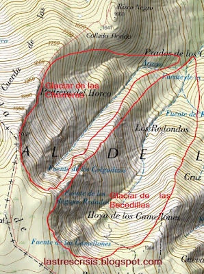 Glaciar de las Becedillas y de las Chorreras