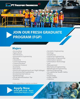 loker freeport terbaru 2022, fresh graduate program 2022