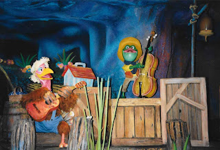 Frog Playing Instruments in the Laughing Place Splash Mountain Magic Kingdom Walt Disney World