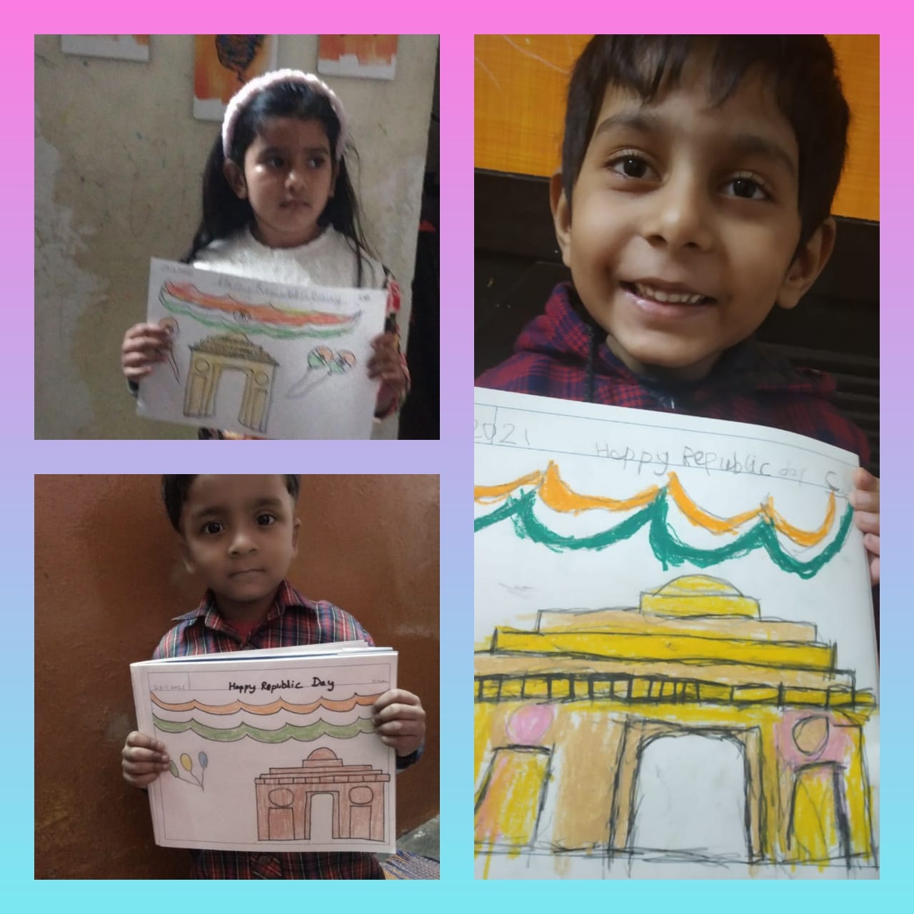 4 Easy And Beautiful Republic Day Draing / Republic Day Poster Drawing / Republic  Day Drawing Easy - YouTube