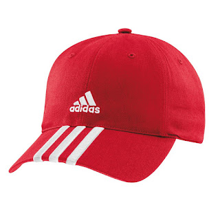 topi adidas merah