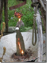 dripping flame