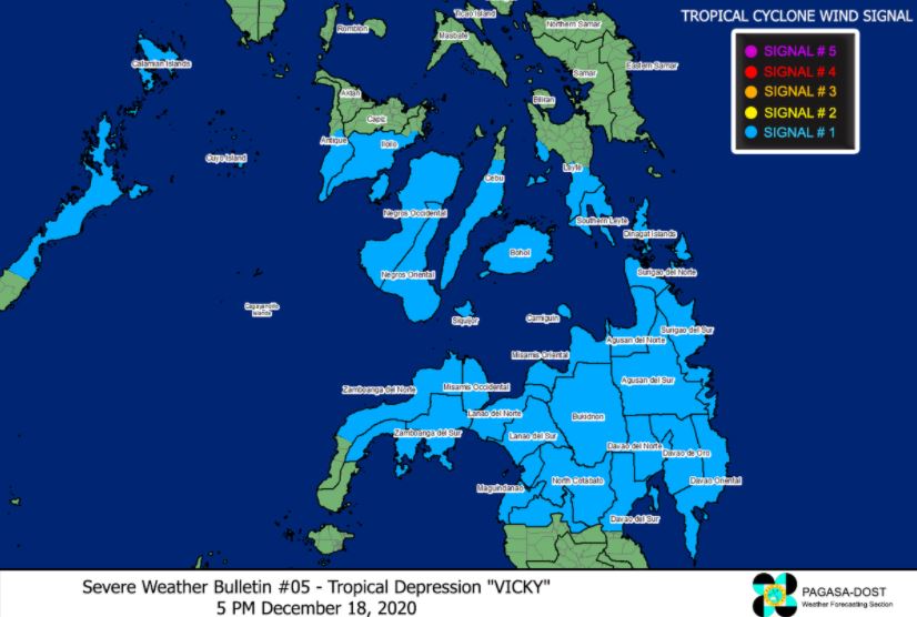 'Bagyong Vicky' traverses Mindanao landmass