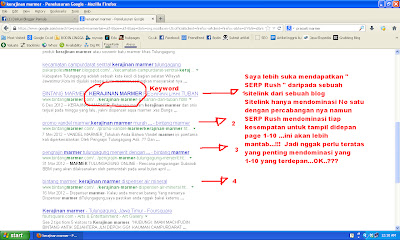 Rush SERP di Search engine