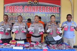Polres Yapen Berhasil Ungkap Narkotika Jenis Ganja 2,6 Kg di Kapal KM Labobar