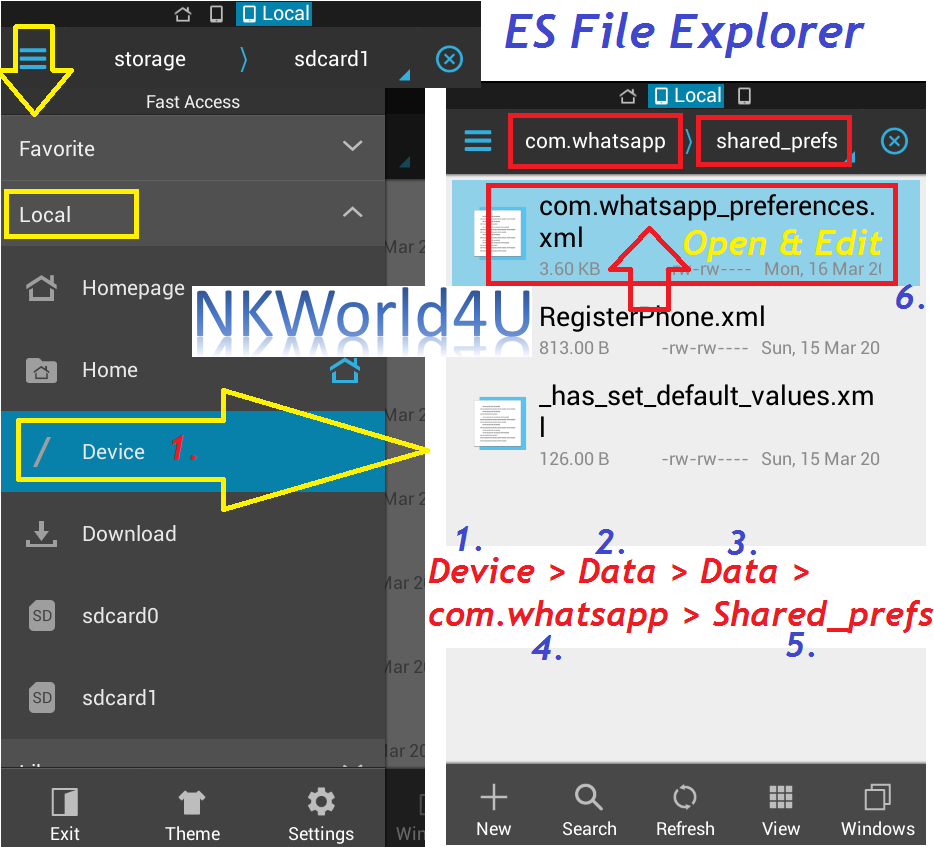 ES File Explorer WhatsApp Voice Calling Feature NKWorld4U
