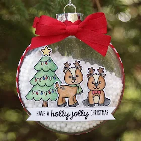 Sunny Studio Stamps: Gleeful Reindeer DIY Christmas Ornament by Juliana Michaels