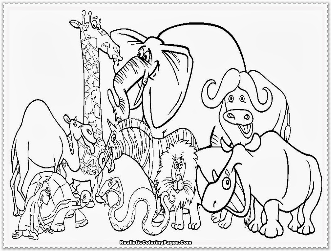 Download Zoo Animal Coloring Pages | Realistic Coloring Pages