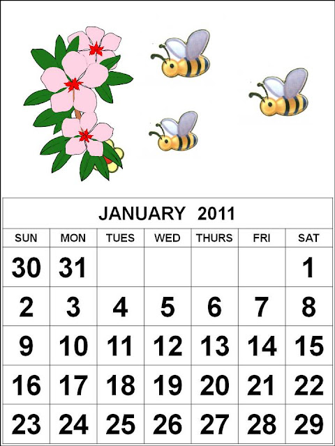 January 2011 Calendar Printable Landscape , January 2011 Calendar .