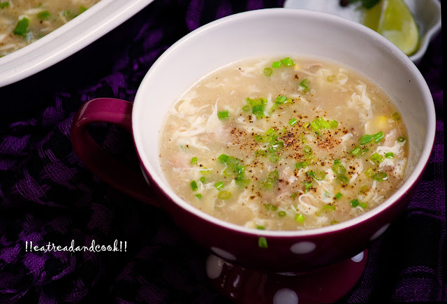 how to make sweet corn and egg soup recipe