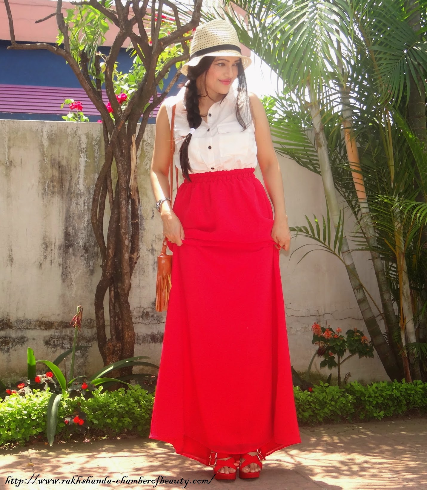 Red and White maxi dress-OOTD, Stalkbuylove.com, Chamber of Beauty