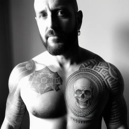 Tatuagem Masculina Caveira Crânio