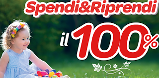Logo Carrefour : Spendi&Riprendi il 100%