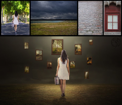 Falling Windows - Photo Manipulation [Photoshop Tutorial]