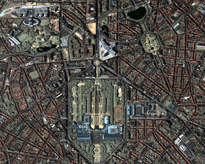 Brussells, the capital of Belgium, seen from space!