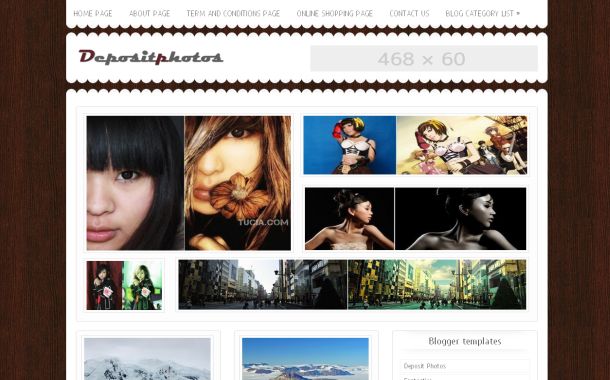 Free Gallery Jquery Blog Blogger Layout Template