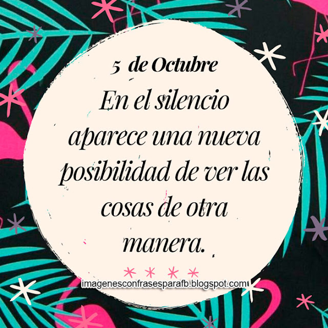 Frase del día 5 de Octubre 