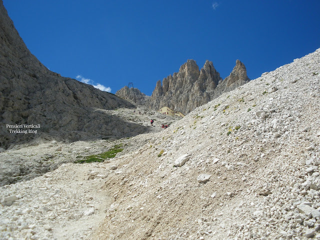 La salita verso il Rifugio Re Alberto