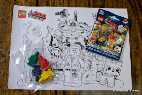 LEGO movie homemade crayon and colouring page