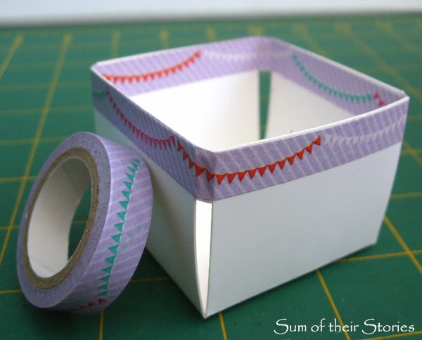 Washi Tape Berry Boxes