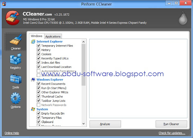 Free Download CCleaner 3.25.1872 Terbaru Full Version