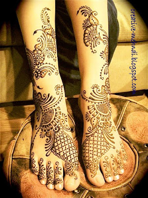 Creative Mehndi Design Arabic Hand Feet