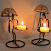 Diwali Gift - Decorative Metal Tealight Candle Holder Set of 2