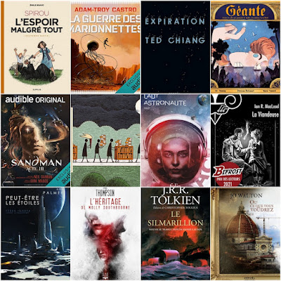 Couvertures du top 12 des livres lus en 2022