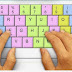 penempatan jari yang benar pada papan keyboard