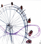 Prater's Riesenrad with Roller Coaster. The ferris wheel is where Harry Lime . (fintheferriswheel rollercoaster)