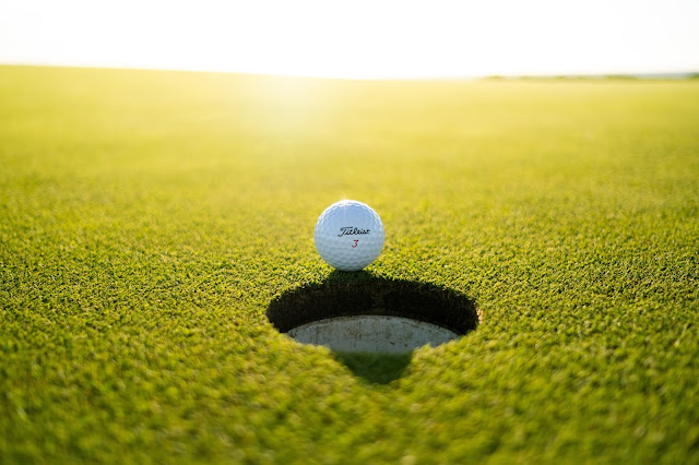 Golf ball on green next to hole:Photo by Soheb Zaidi on Unsplash