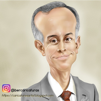 Caricatura de Hugo López Gatell