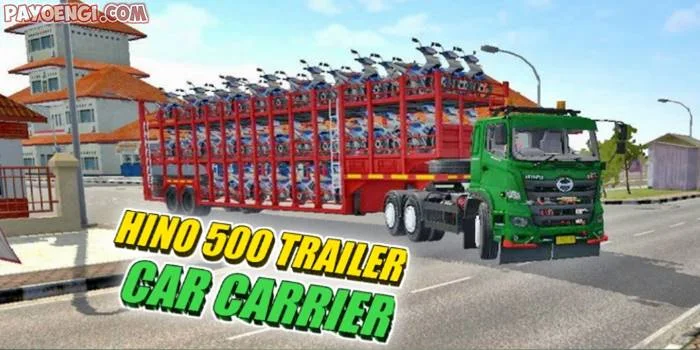 mod hino 500 trailer car carrier