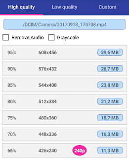 Cara memperkecil file video di Hp Android dengan Aplikasi kompres video